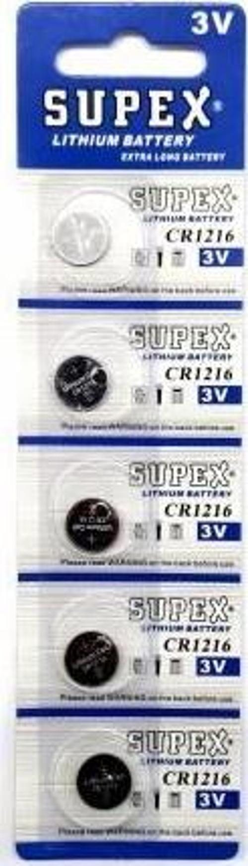 CR1216-C5 3V Lityum Düğme Pil 5'li Paket