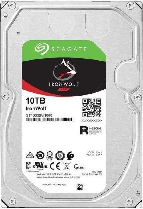10TB Ironwolf ST10000VN000 3.5" 256MB 7200 Rpm Nas Disk Harddisk