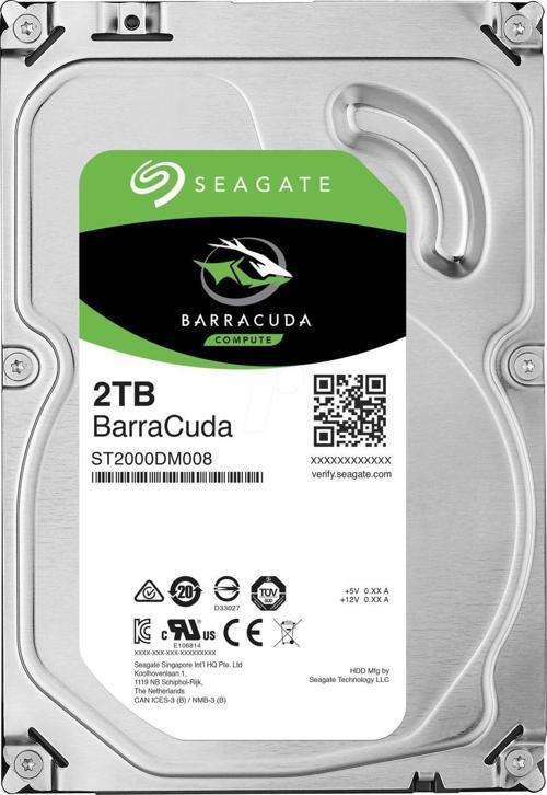 2Tb Barracuda 3,5" 64Mb 7200 St2000Dm008 Harddisk