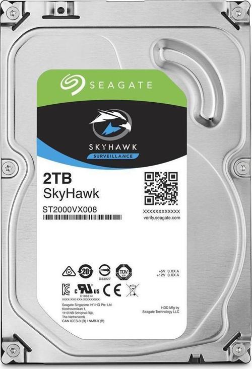 2Tb Skyhawk 3,5" 64Mb 5900Rpm St2000Vx008 Harddisk