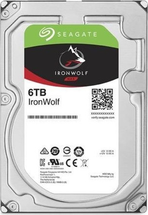 6TB Ironwolf 256MB 5400rpm 3.5" SATA 3.0 NAS ST6000VN001 Harddisk