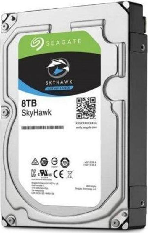 8TB 3.5" Skyhawk ST8000VX004 SATA 3.0 7200 RPM Hard Disk 7-24 Güvenlik Diski