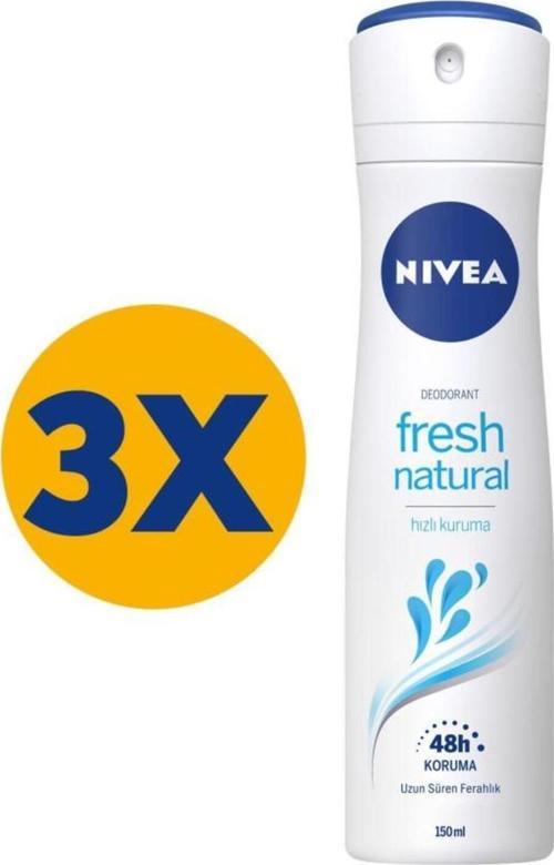 DEODORANT KADIN FRESH NATURAL 150 ML 3 ADET