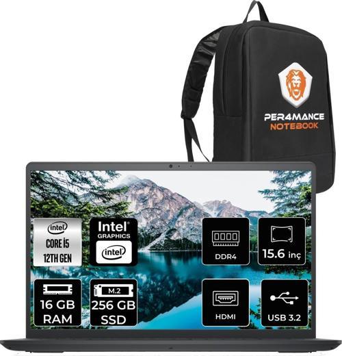 Inspiron 15 3520 Intel Core I5 1235U 16GB 256GB SSD 15.6'' Fhd Fdos Taşınabilir Bilgisayar & Snertech Çanta