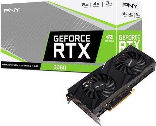 GeForce RTX3060 8GB VERTO Dual Fan VCG30608DFBPB1 GDDR6 128Bit DX12 Gaming (Oyuncu) Ekran Kartı