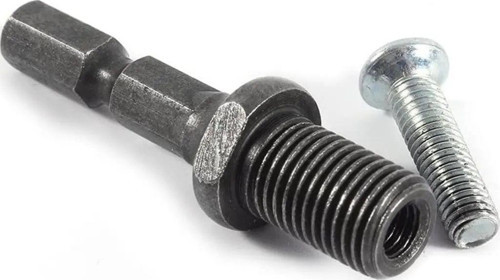 Altıgen Şaft Elektrikli Darbeli Matkap Mandren Için 1/4 Altıgen Şaft Adaptörü, Vida 3/8" 24Unf