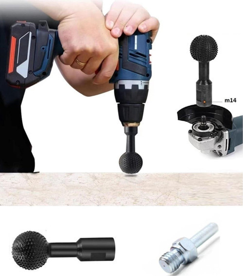 Küresel Ahşap Oyma Top Törpü Aşındırma Sondaj Topu Avuç Taşlama Ve Matkap İçin Ağaç İşleme Aleti