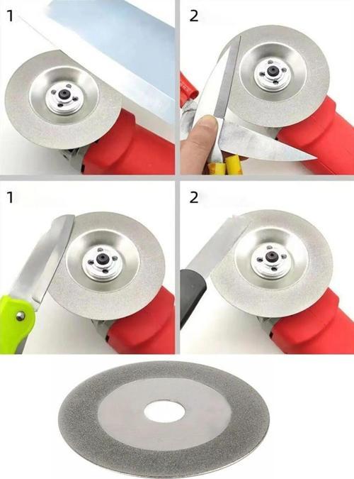 Bıçak Satır Makas Balta Bileme Diski 100Mm Elmaslı Eğeleme Disk Avuç Taşlama Spiral Uyumlu Disk