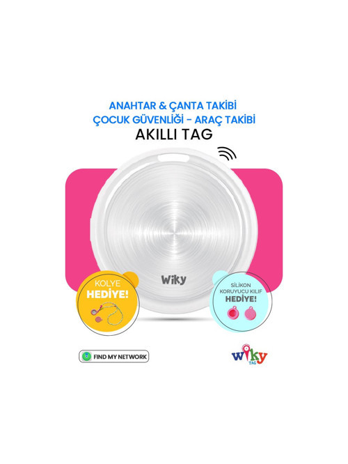 Tag Çocuk Smart AirTag Pembe - Akıllı Konum Takip Cihazı (Apple Uyumlu)