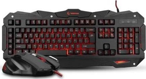 KM-R1 USB Makrolu Ledli Oyuncu Klavye Mouse Set