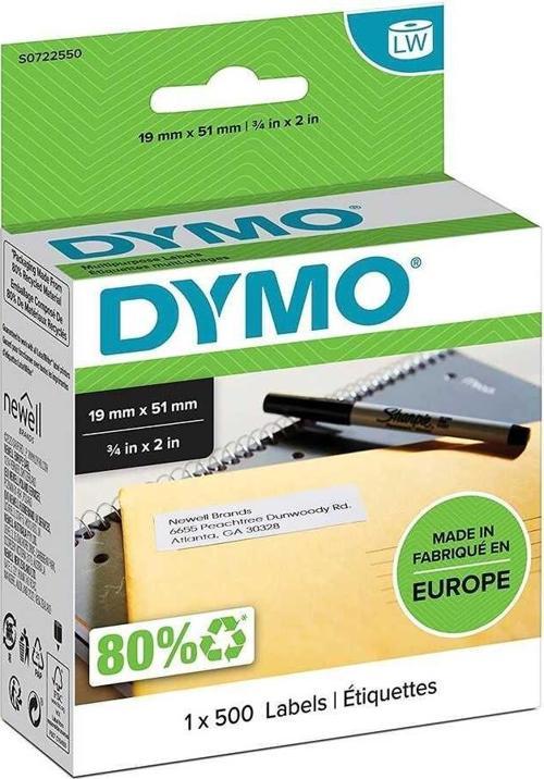 11355 LW Çok Amaçlı Etiket 19x51mm 3/4" inç x 2" inç / 500 lü Paket