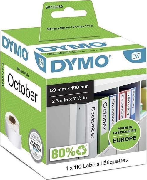 99019 LW Geniş Klasör Sırt Etiketi 59x190mm / 110 lu Paket 2-5/16''inç x 7-1/2''inç