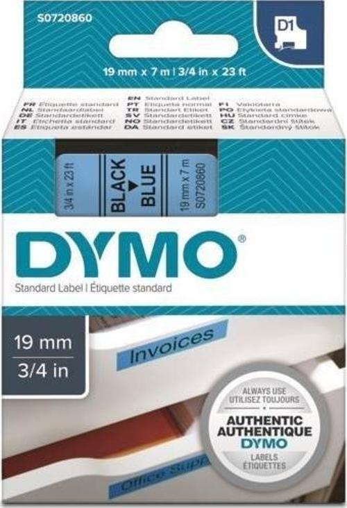 D1 Mavi/Siyah Yedek Şerit 19mm x 7mt (45806)