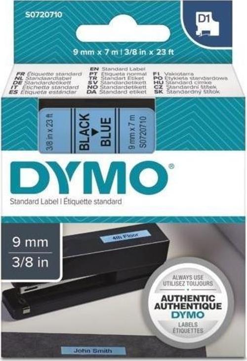 D1 Mavi/SiyahYedek Şerit 9mm x 7mt (40916)