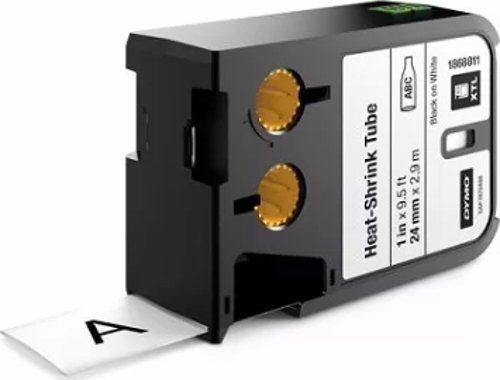 XTL 1868811 Isıyla Küçülen Etiket 24 mm x 2,7 m Beyaz - Siyah