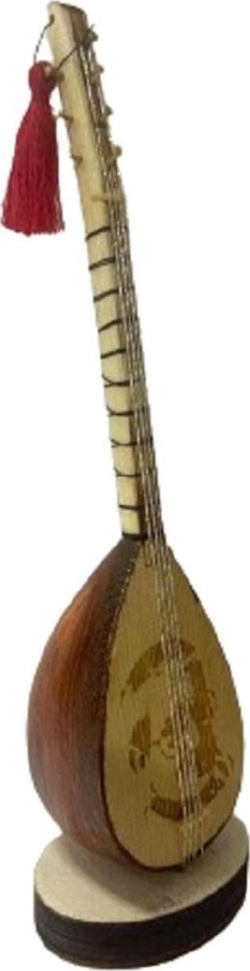 Minyatür Bağlama Saz Masa Üstü Enstrüman Aşık Mahzuni Şerif