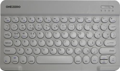 No:100 Beyaz  Bluetooth Klavye Slim