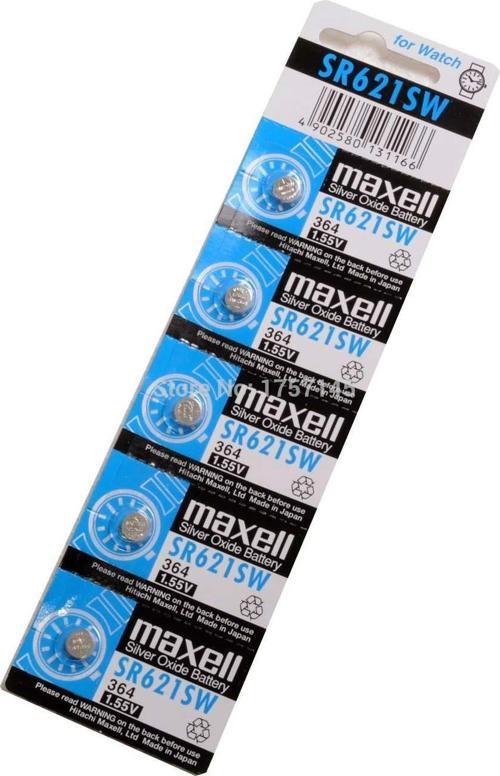 364 SR621SW Silver Oxide 1.55V Saat Pili 10lu Paket