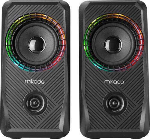 MD-S26 JOY 2.0 Multimedia 3W-2 Siyah USB RGB Işıklı Gaming Speaker