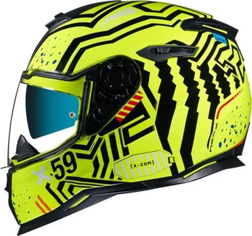 Sx.100 Enıgma Kapalı Kask Neon Sarı-siyah 2X-LARGE