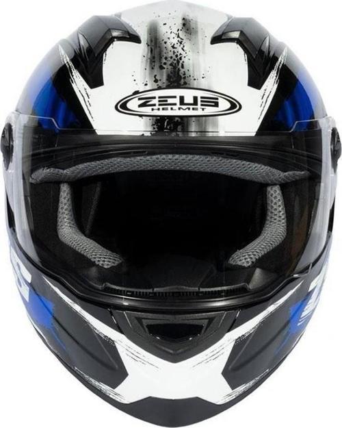 Zs-811a Al8 Kapalı Kask Siyah-mavi MEDIUM