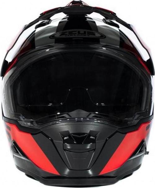 Zs-913 Bf8 Kapalı Kask Siyah-kırmızı LARGE