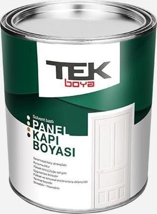 TEK PANEL KAPI BOYASI SOLVENT BAZLI BEYAZ 0,75L