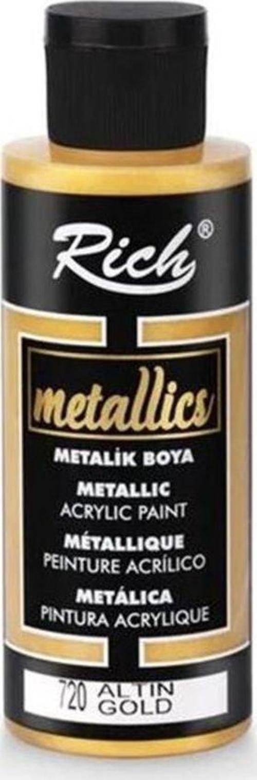 720 Altın Metalik Akrilik Boya 120cc