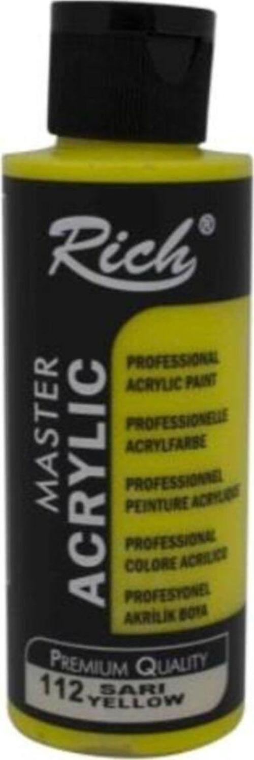 Master Acrylic Akrilik Boya 112 Sarı 120 Cc