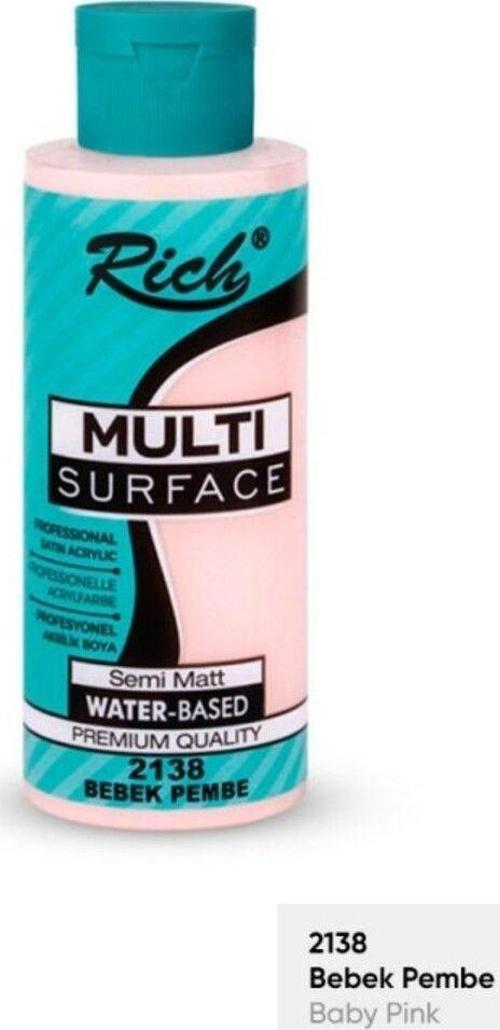 Multi Surface 213 Bebek Pembe Akrilik Boya 120cc