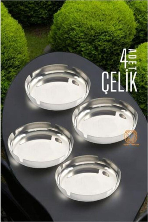 4 Lü Set Çelik Küllük