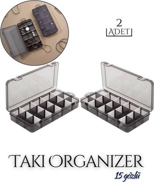 15 Gözlü Takı Organizeri 2 Li Set Belitz Design