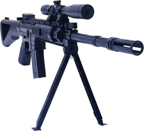 Gerçek Görünümlü Lazerli Ayaklı Şarjörlü Boncuk Atan Nişancı Oyuncak Tüfek & Silah Seti Kl-739777
