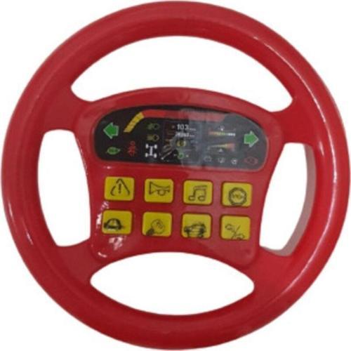 Trafik Eğitimli Müzikli Kırmızı Oyuncak Direksiyon