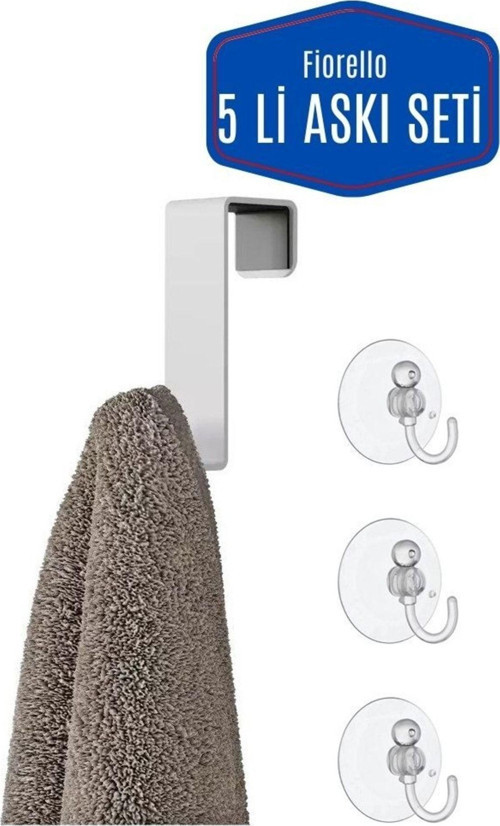 Fiorello 2 Adet Havlupan Askısı Mini Vantuz Askı Seti 715465