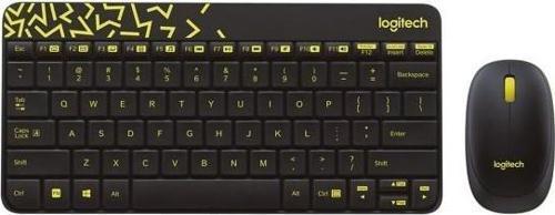 920-008215 MK240 Siyah-Sarı Kablosuz Klavye Mouse Set