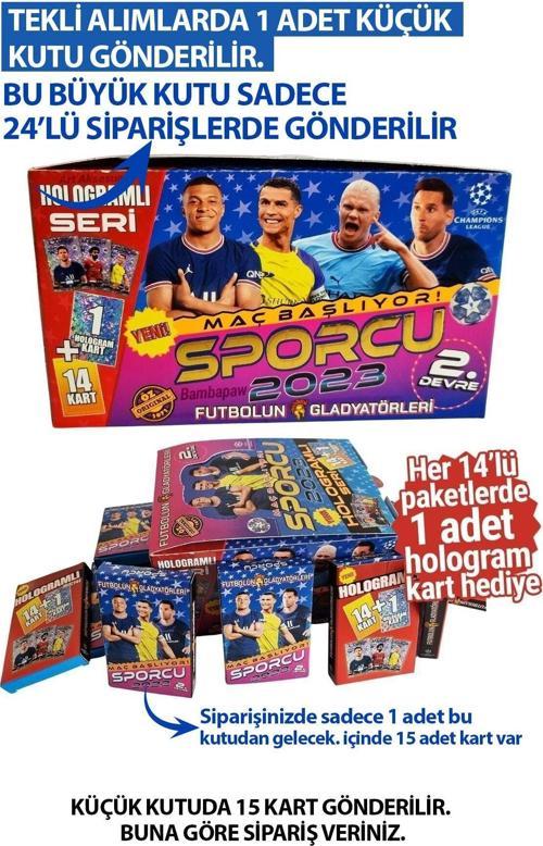 Süper Final Futbolcu Kartları Sporcu 2023 2. Devre 14+1 Adet Futbol Kart Hologram Kart