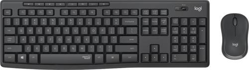 MK295 Sessiz Kablosuz Türkçe Q Klavye Mouse Seti - Siyah