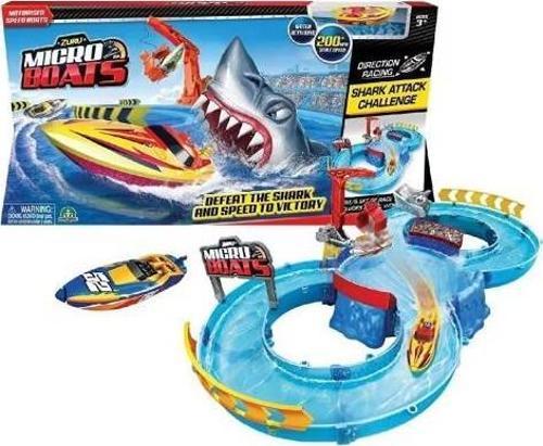 BOAT YARIŞ PİSTİ PİLLİ MİNİ BOT KÖPEKBALIĞI 888-2 24PARÇA