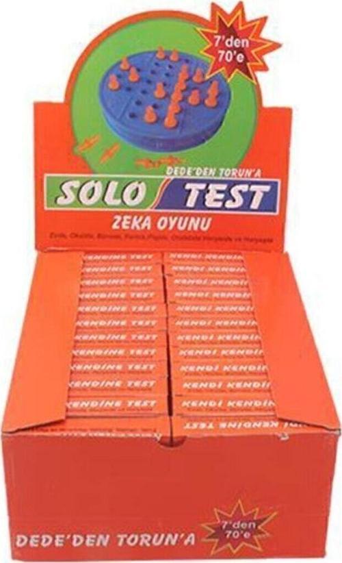 Solo Test Zeka Oyunu ( 1 Kutu 24 Adet ) Bilgin Misin, Beyinsiz Mi? Dede Den Toruna Nostaljik Eğlence