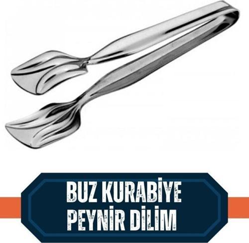 Çelik Buz Kurabiye Peynir Dilim Maşası