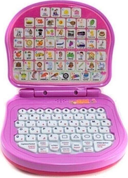 Türkçe İngilizce Melek Eğitici Laptop-Pembe