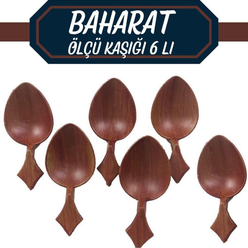 6 Adet 10X4.5 Cm Kavanoz Ölçü Kaşığı 714522