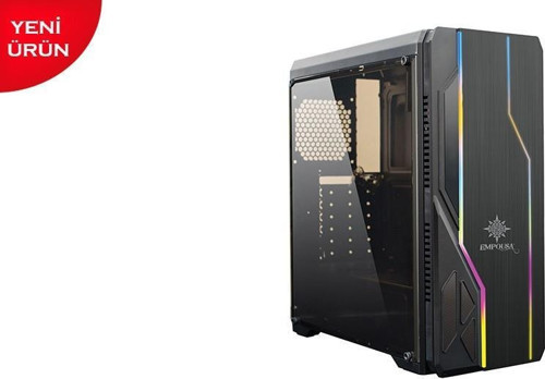 EGM-13XN 650W 80 Plus 4X120 mm RGB Fan USB Bilgisayar Kasası