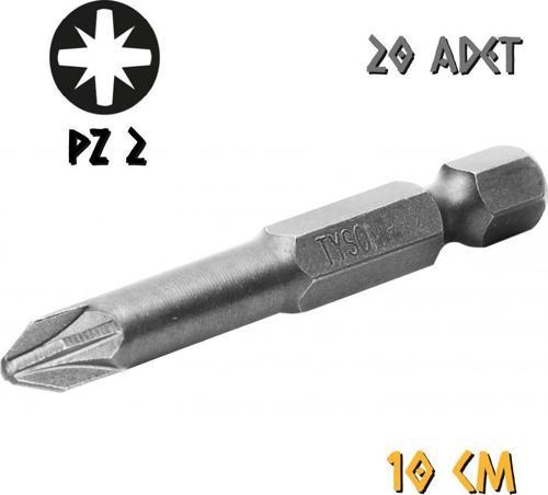 Tyson Vidalama Ucu Bits Uç - PZ2 Yıldız - 10 cm. - 20 Adet