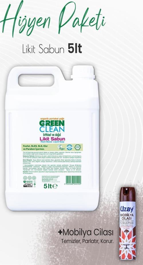 Likit Sabun Portakal 5 lt ve Mobilya Cilası Sandalağacı 300 ml