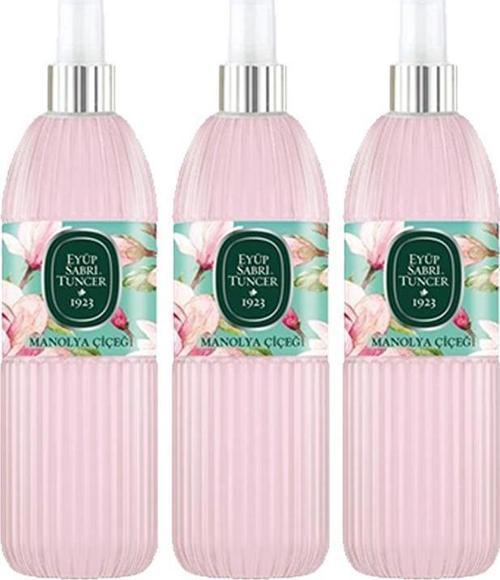 Manolya Çiçeği Kolonyası Silindir Pet Sprey Şişe 150 ML x 3 Adet