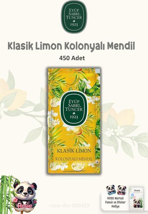 Kolonyalı Mendil Klasik Limon 150'li 3 Paket ve ROSIE 60'lı