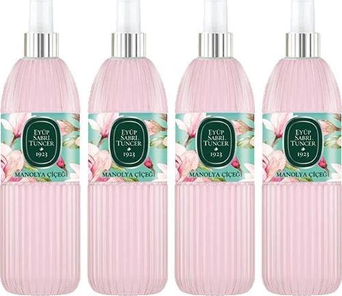 Manolya Çiçeği Kolonyası Silindir Pet Sprey Şişe 150 ML x 4 Adet
