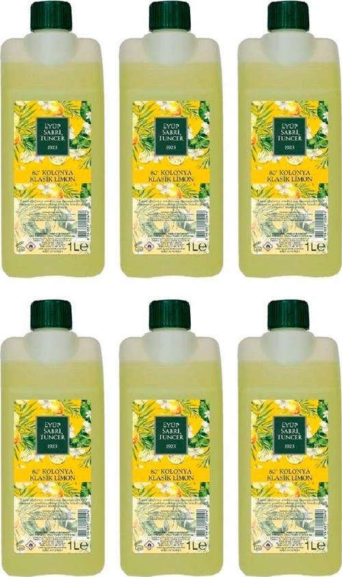 Klasik Limon Kolonyası Yedek Şişe 1 Litre x 6 Adet